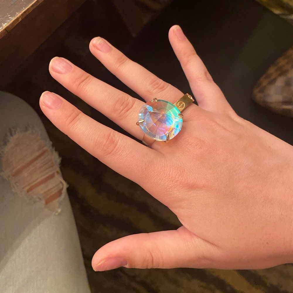 Kendra Scott Statement Iridescent Ring